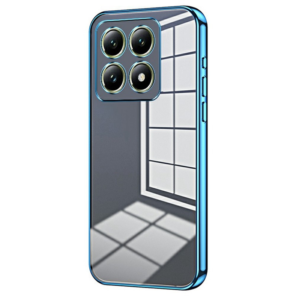 Силиконов калъф Electroplating за Xiaomi 14T, Син