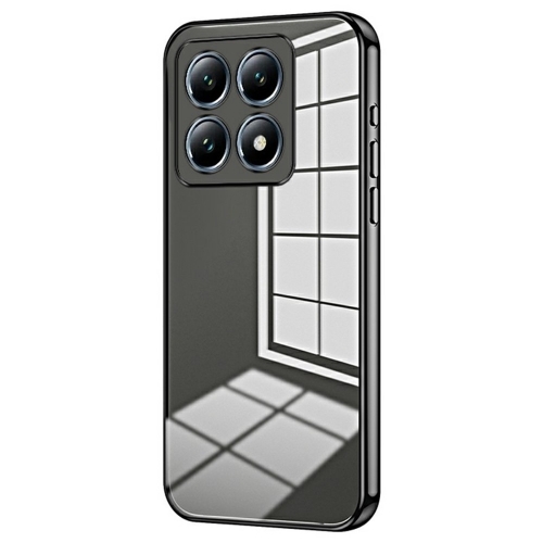 Силиконов калъф Electroplating за Xiaomi 14T Pro, Черен