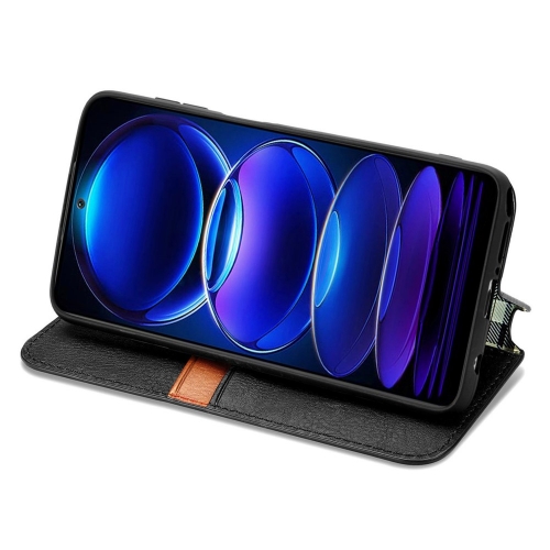 Калъф Тефтер Rhombus за HMD Skyline, Черен