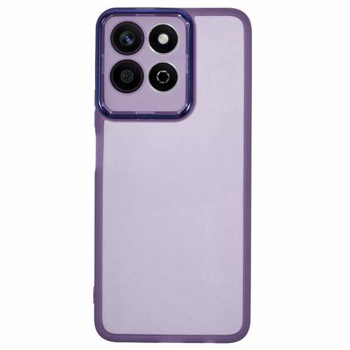 Силиконов калъф Frame Electroplated за  Honor 200 Smart 5G / Honor X7c 4G, Лилав