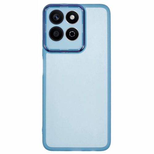 Силиконов калъф Frame Electroplated за Honor 200 Smart 5G / Honor X7c 4G, Син