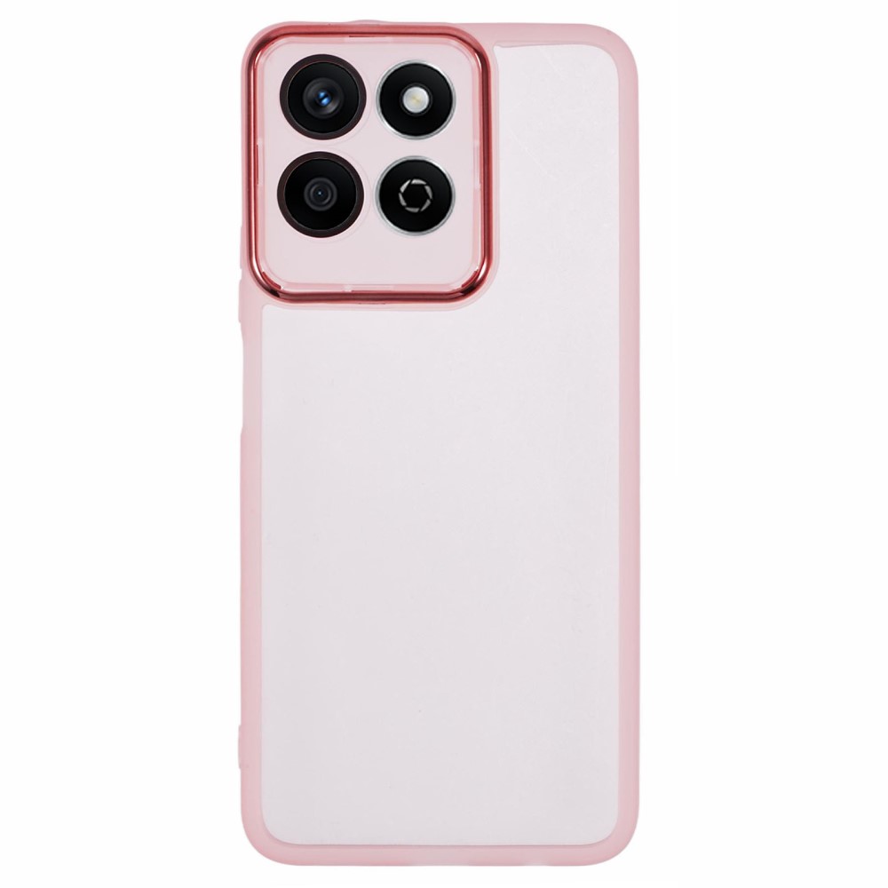 Силиконов калъф Frame Electroplated за Honor 200 Smart 5G / Honor X7c 4G, Розов