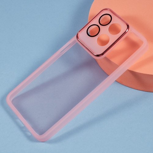 Силиконов калъф Frame Electroplated за Honor 200 Smart 5G / Honor X7c 4G, Розов