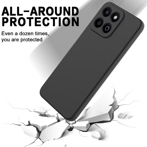Силиконов калъф Anti-Scratch за Honor 200 Smart 5G / X7c 4G, Черен