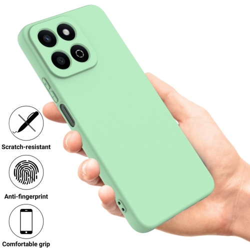 Силиконов калъф Anti-scratch за Honor 200 Smart 5G / X7c 4G, Зелен