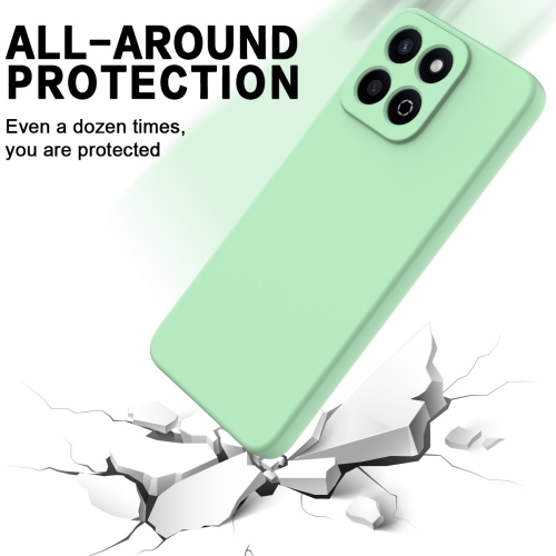 Силиконов калъф Anti-scratch за Honor 200 Smart 5G / X7c 4G, Зелен