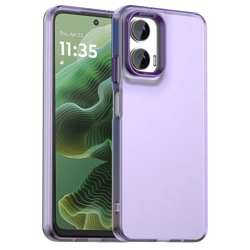 Силиконов калъф Frame Electroplated за Motorola Moto G35 5G, Лилав