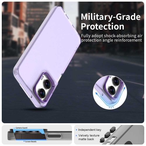 Силиконов калъф Frame Electroplated за Motorola Moto G35 5G, Лилав