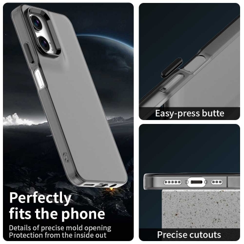 Силиконов калъф Frame Electroplated за Motorola Moto G35 5G, Черен