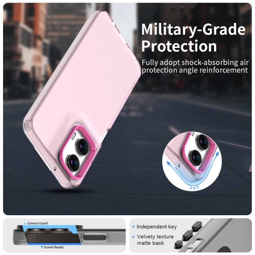 Силиконов калъф Frame Electroplated за Motorola Moto G35 5G, Розов