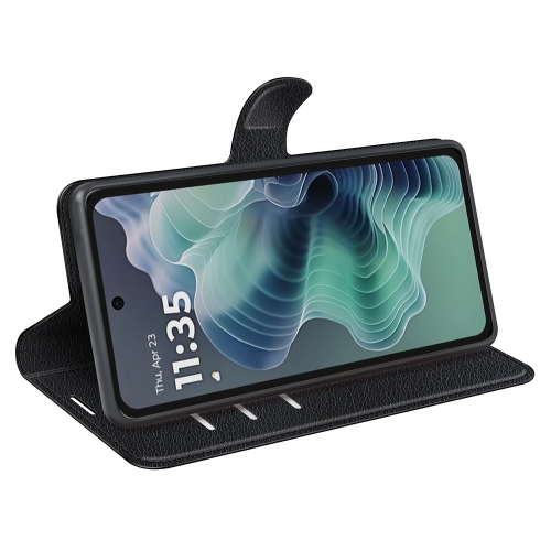 Калъф Тефтер Crazy Horse за Motorola Moto G35 5G, Черен