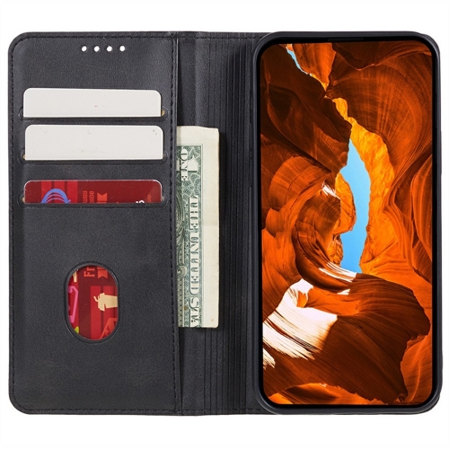 Калъф тефтер Wallet Calf Texture за Motorola Moto G35 5G, Черен