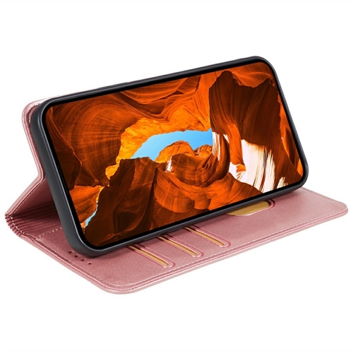 Калъф тефтер Wallet Calf Texture за Motorola Moto G35 5G, Розов