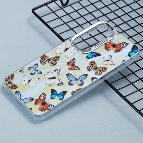 Удароустойчив калъф Bling Butterfly за Samsung Galaxy A55 5G, Разноцветни пеперуди
