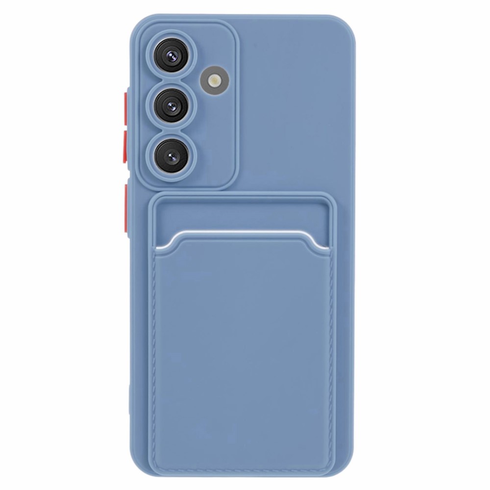 Силиконов калъф Card Slot за Samsung Galaxy A55 5G, Син