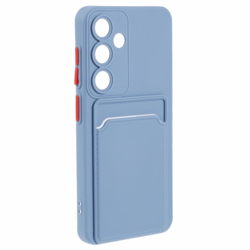 Силиконов калъф Card Slot за Samsung Galaxy A55 5G, Син