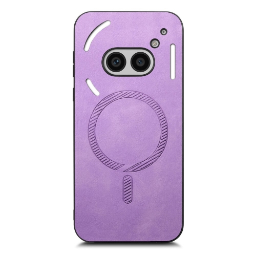 Удароустойчив калъф MagSF Leather за Nothing Phone 2a Plus / Phone 2a, Лилав