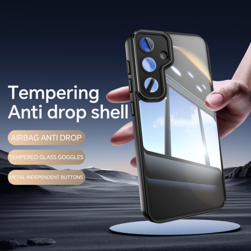 Удароустойчив калъф Acrylic за Samsung Galaxy S24 FE, Черен