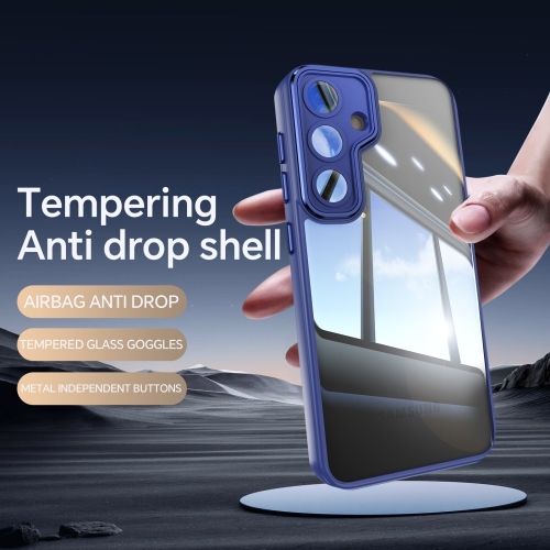 Удароустойчив калъф Acrylic за Samsung Galaxy S24 FE, Тъмно син