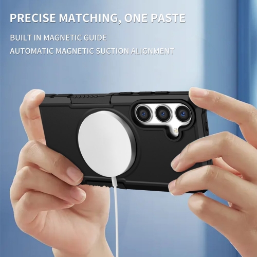 Удароустойчив калъф Magnetic за Samsung Galaxy S24 Plus, Черен