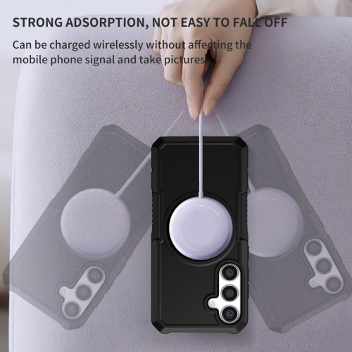 Удароустойчив калъф Magnetic за Samsung Galaxy S24 Plus, Черен