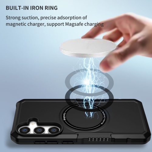 Удароустойчив калъф Magnetic за Samsung Galaxy S24 Plus, Черен