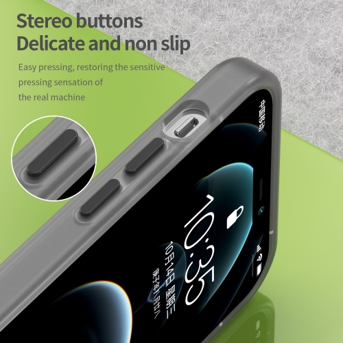 Силиконов калъф MagSF Matte за iPhone 12 Pro / 12, Черен