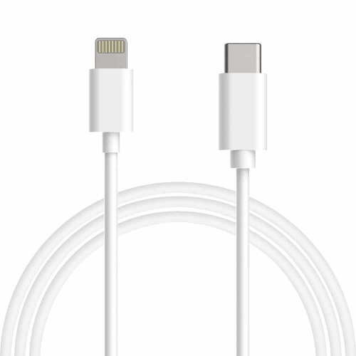 Кабел Apple MUQ93ZMA, USB-C към Lightning, 1m, Бял