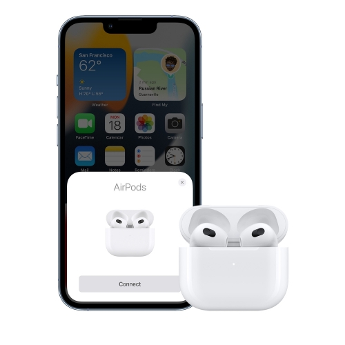 Безжични слушалки Аpple AirPods, 3nd Generation, Lightning Case, MPNY3RU A