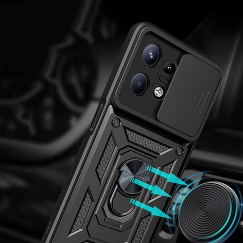 Удароустойчив калъф Techsuit CamShield за Motorola Moto Edge 50 Pro, Черен