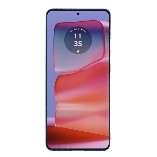 Пластмасов калъф Techsuite Carbonite FiberShell за Motorola Moto Edge 50 Pro, Син