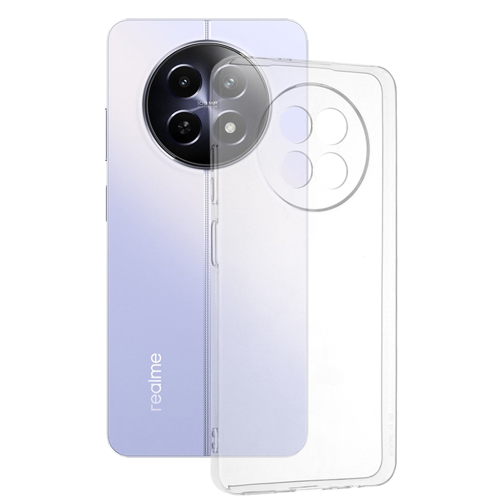 Силиконов калъф Techsuit Clear за Realme 12 / 12x, Прозрачен