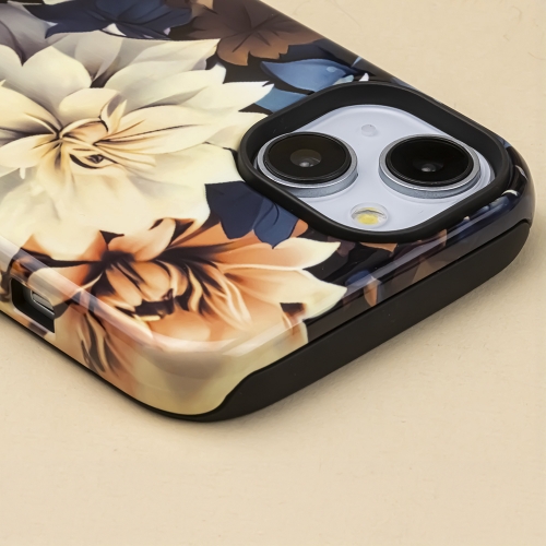 Удароустойчив калъф Decor за iPhone 13 / iPhone 14, Цветя