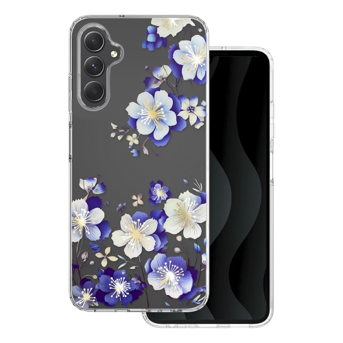 Удароустойчив калъф IMD print за Samsung Galaxy A05s, Сини цветя