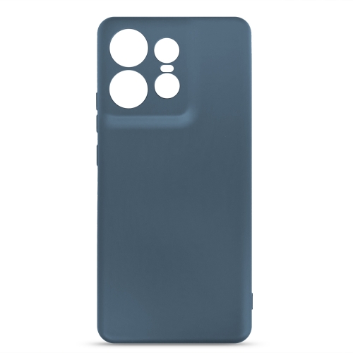 Силиконов калъф Matte за Motorola Moto Edge 50 Pro, Тъмно син