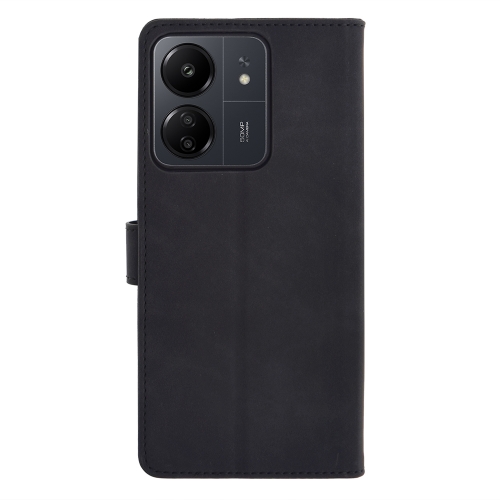 Калъф тефтер Smart Velvet за Xiaomi Redmi 13C / 13C 5G / Poco C65, Черен