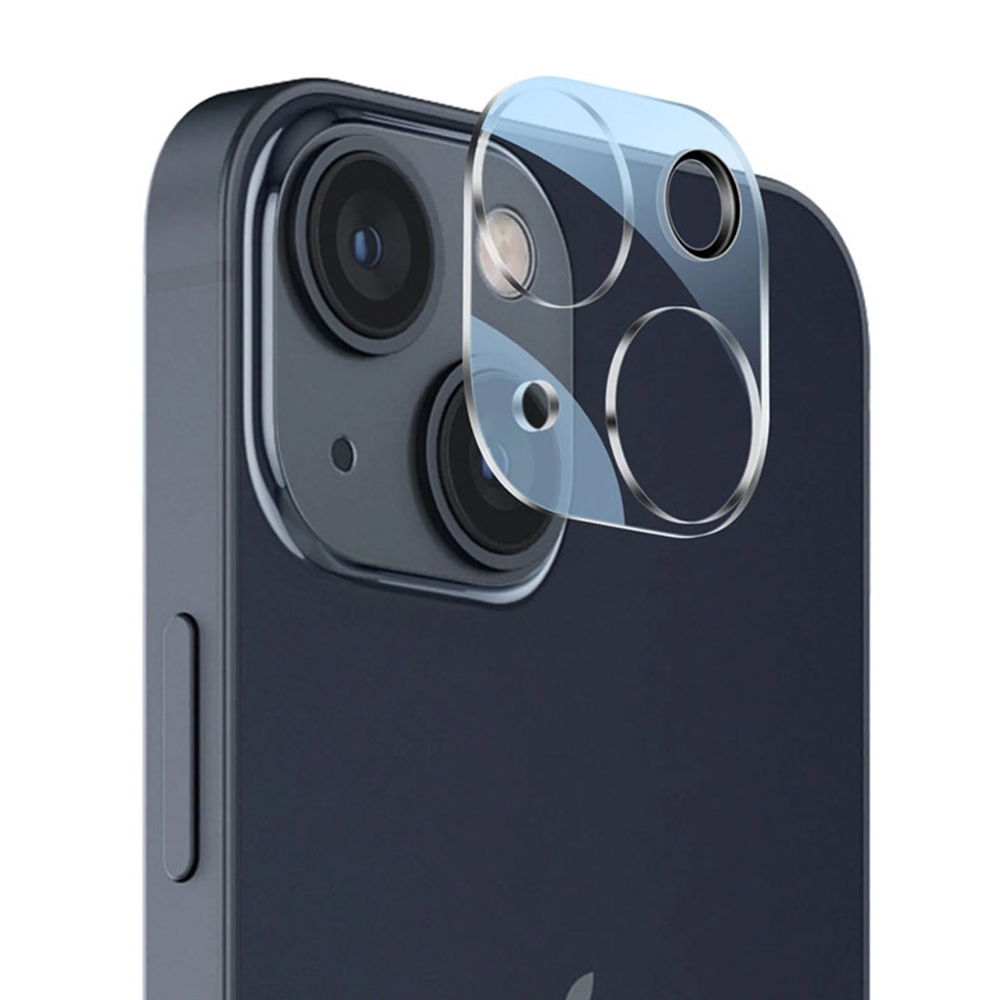 Стъклен Протектор 5D за камера на iPhone 13 / 13 mini, Прозрачно