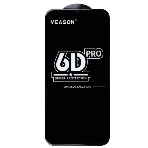 Стъклен протектор Veason 6D Pro Full Glue за Samsung Galaxy S25, Черен
