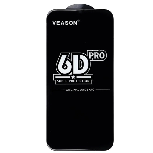 Стъклен протектор Veason 6D Pro Full Glue за Samsung Galaxy S25 Plus, Черен