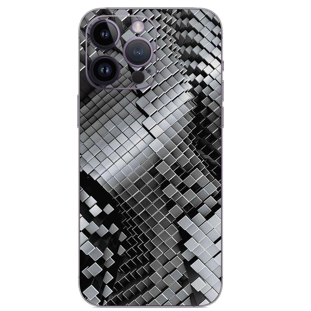 Фолио Протектор за гърба на iPhone 14 Pro max, Abstract Square 3D