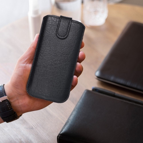Универсален калъф с издърпване Kora 2 за iPhone 12 Pro Max/ Samsung Note / 20 / 20 Ultra / A20s / A71 / S10 Lite /S20 Plus 170x89, Черен