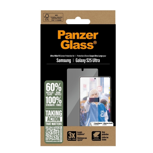 Стъклен Протектор PanzerGlass за Samsung Galaxy S25 Ultra, Ultra-Wide Fit