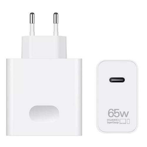 Зарядно Huawei 65W HW-200325EP1, Бял, Bulk