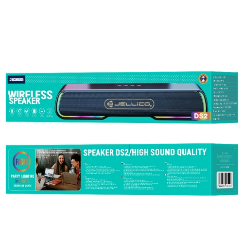 Преносима колонка Jellico DS2 Bluetooth speaker, Черен