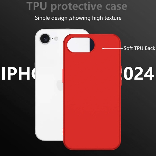 Силиконов калъф Swissten Soft Joy за iPhone 16e/17e, Червен