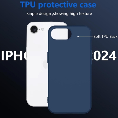 Силиконов калъф Swissten Soft Joy за iPhone 16e/17e, Син