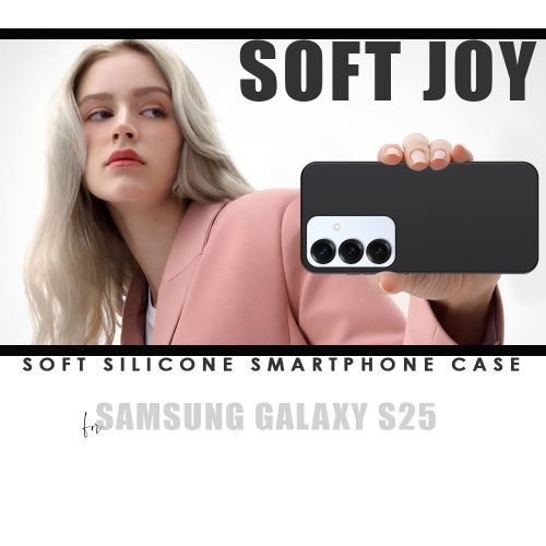 Силиконов калъф Swissten Soft Joy за Samsung Galaxy S25 5G, Черен
