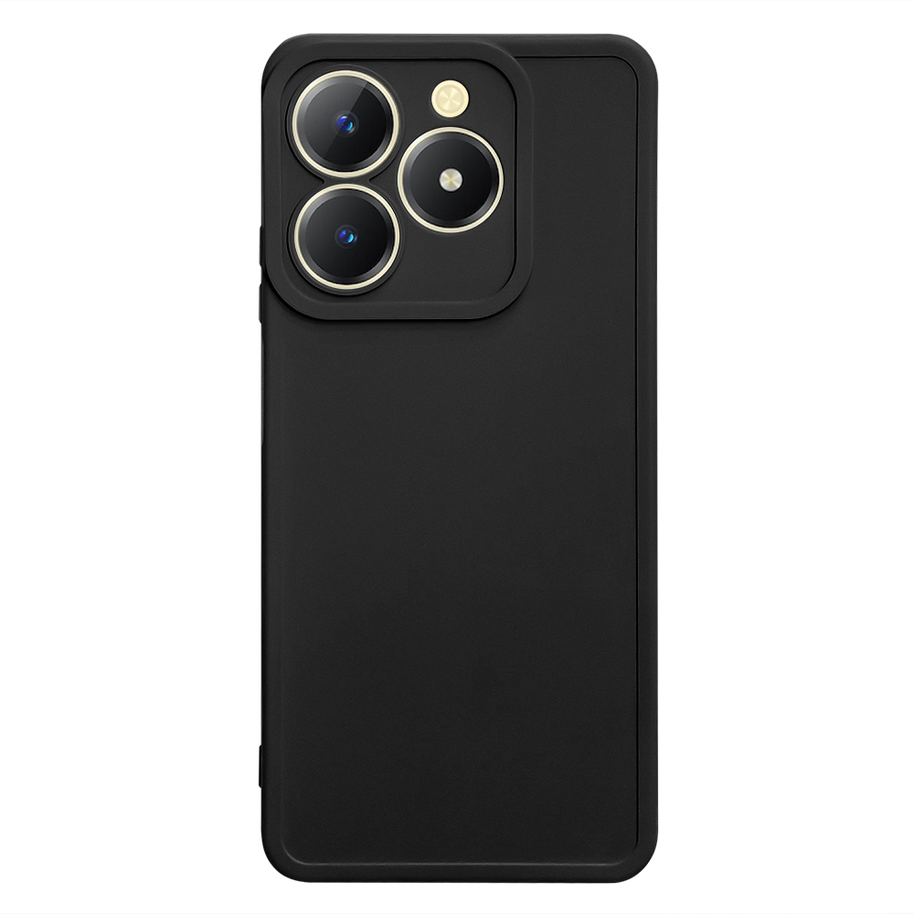 Силиконов калъф Matte за Realme C61, Черен