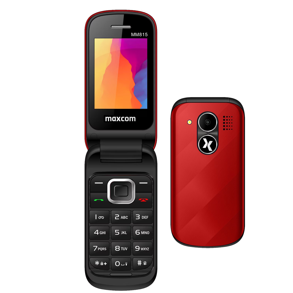 Мобилен Телефон MAXCOM MM815 DS, Червен