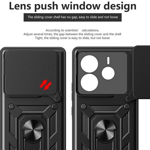 Удароустойчив калъф Techsuit CamShield за Xiaomi Redmi Note 14 5G, Черен